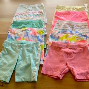 Ten (!) Cat & Jack kids biker shorts